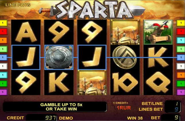 Играть в игровой автомат Спарта